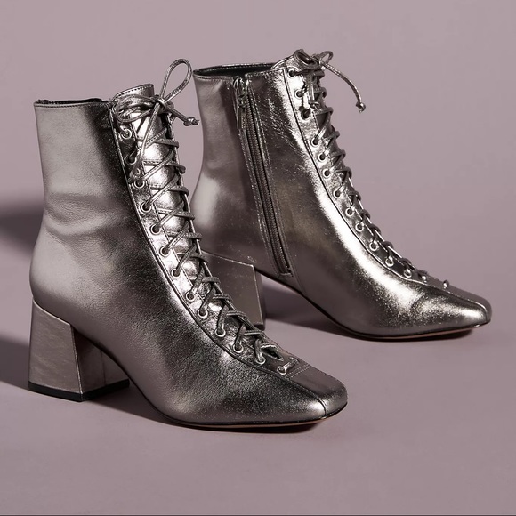 Anthropologie Shoes - 🪐 ISO Schutz Kika Anthropologie Boot Silver 10 🪐